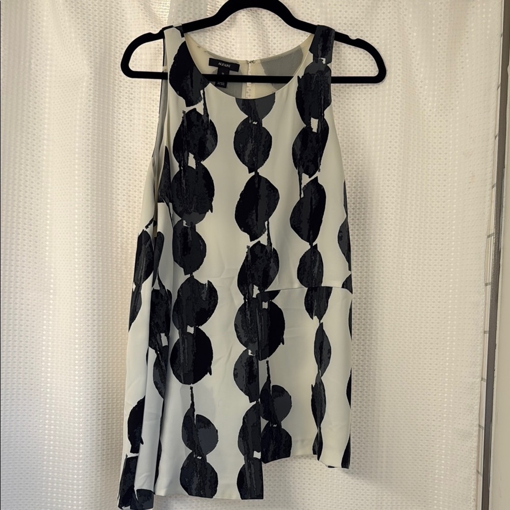 Alfani navy and white  Sleeveless Tank Top